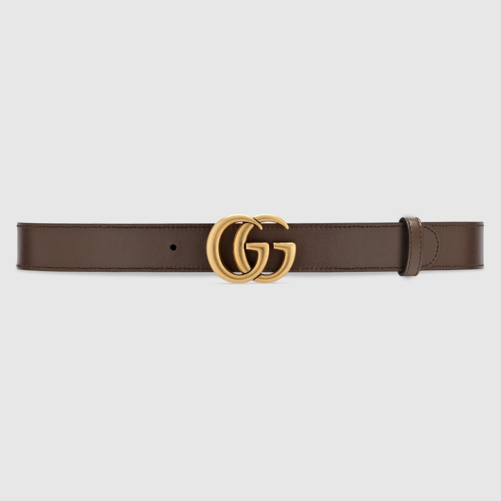 Gucci GG Marmont Reversible Belt Brown Leather 659417 92TIC 8358
