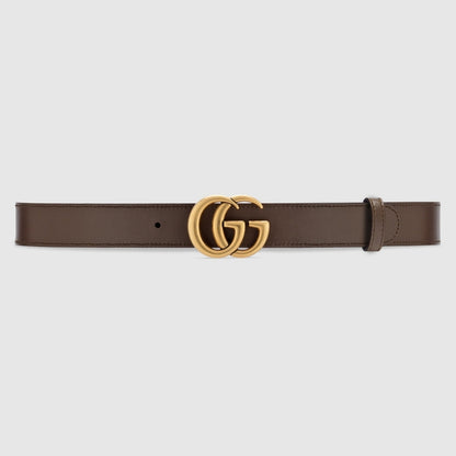 Gucci GG Marmont Reversible Belt Brown Leather 659417 92TIC 8358