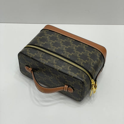 CELINE VANITY IN TRIOMPHE CANVAS TAN 18CM 119462BZJ 04LU