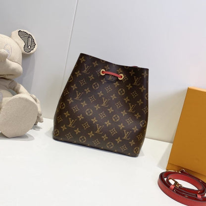 Louis Vuitton Neonoe MM Bag Red 26Cm M44021