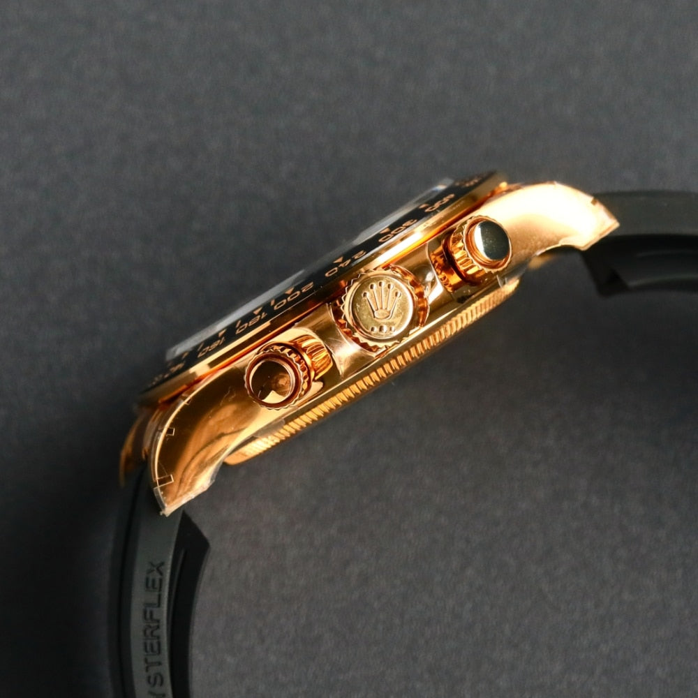 Rolex Cosmograph Daytona Bright Black And Golden With Diamonds 40Mm 126518Ln