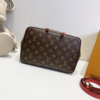 Louis Vuitton Neonoe MM Bag Red 26Cm M44021
