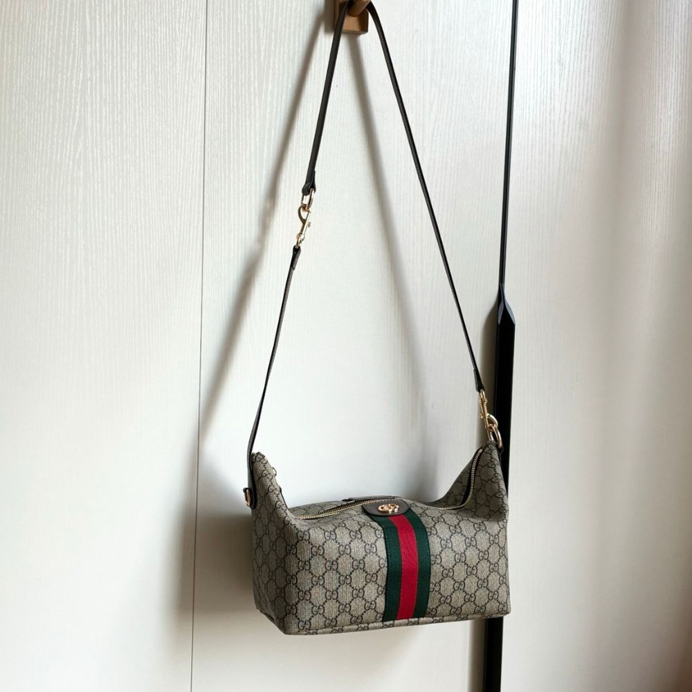 Gucci Vanity Medium Top Handle Bag Beige And Ebony 27Cm ‎