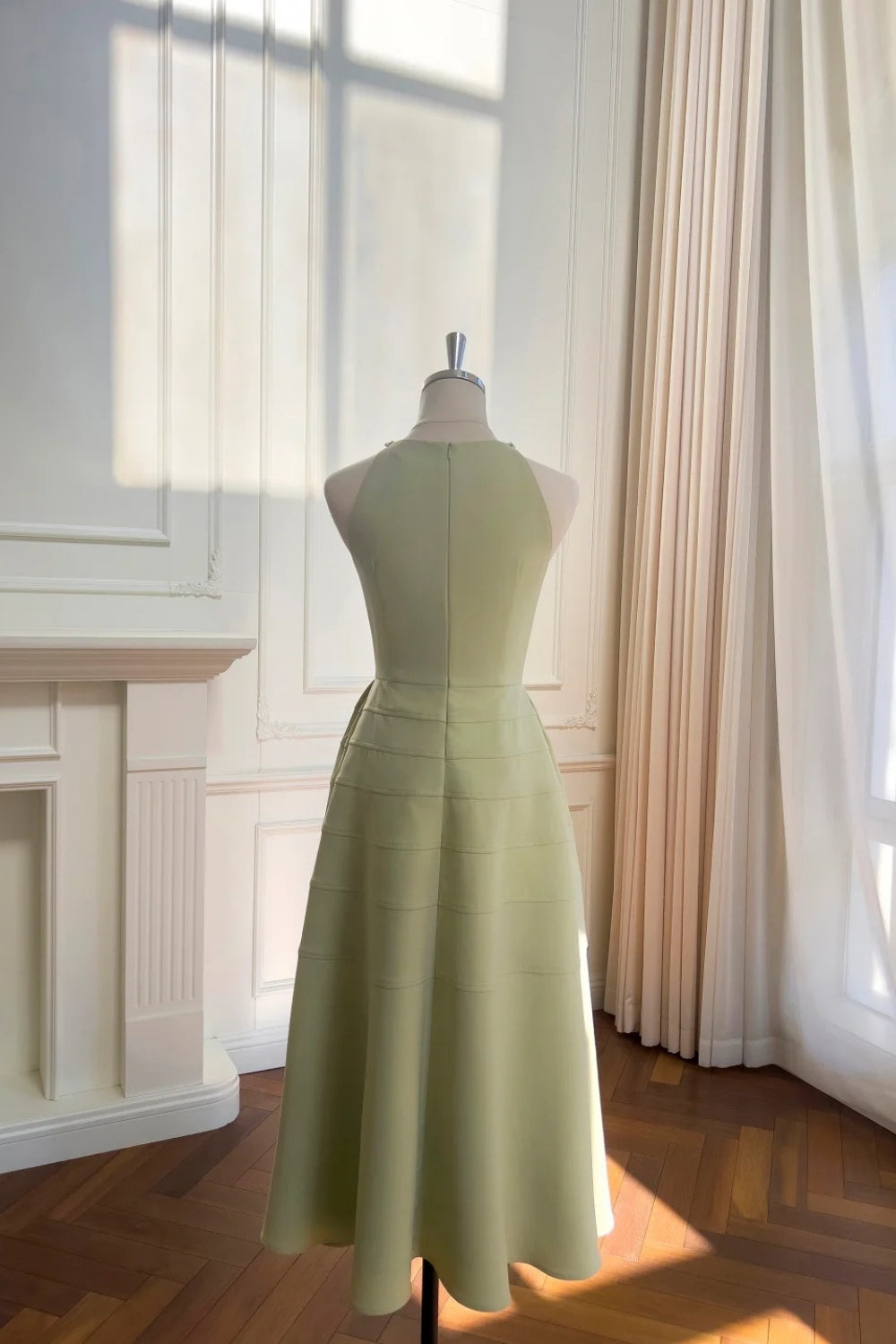 Green long gown gh6797