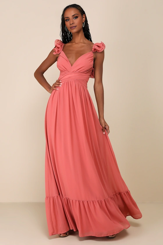 V collar off shoulder sleeveless backless back strap and floor length evening dress