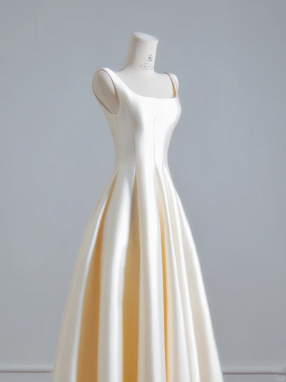 Champagne-colored halter-neck fitted long ball gown R8142