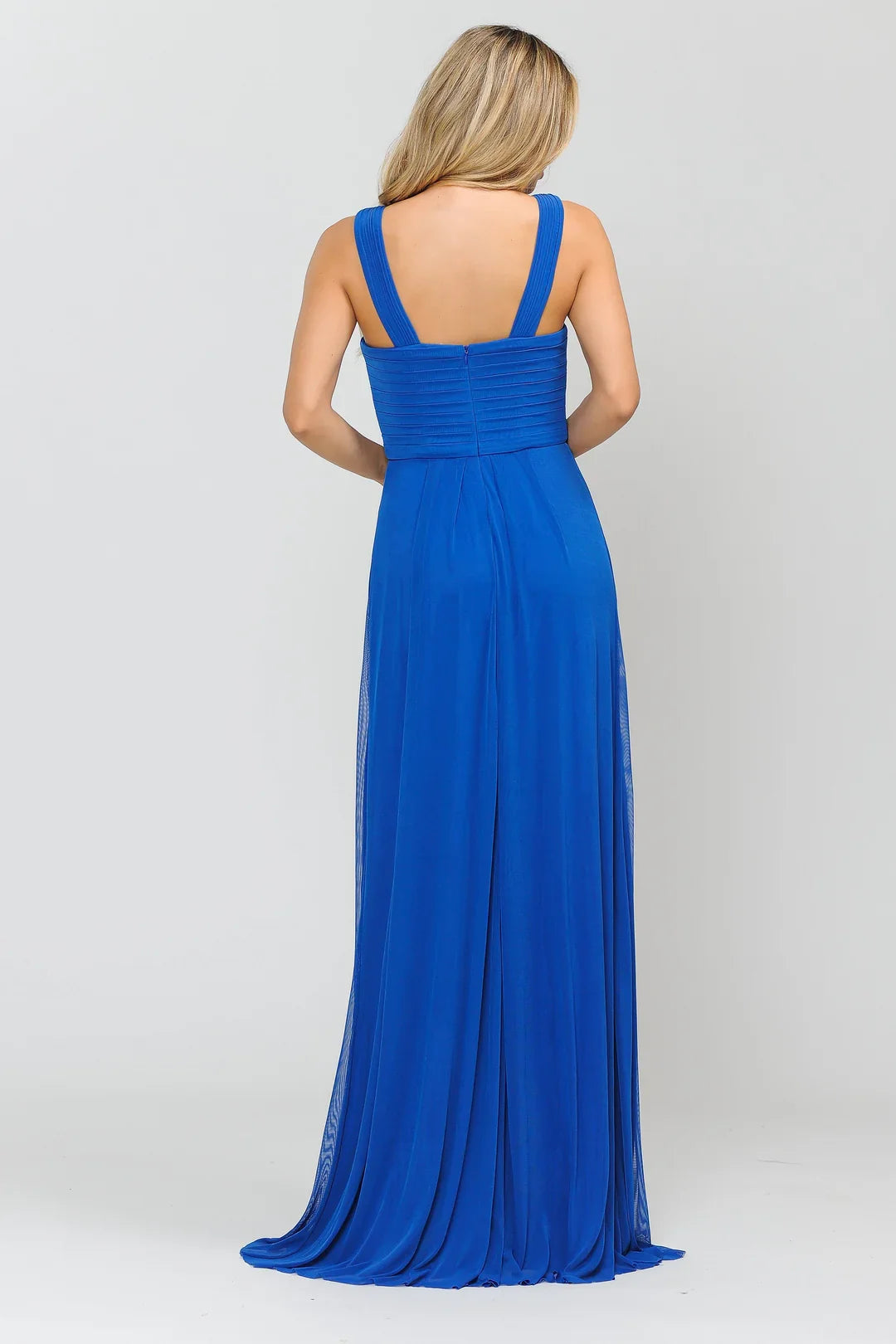 Pleated long A-line dress