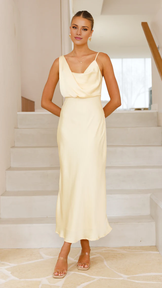 asymmetrical neckline satin backless long Prom dress