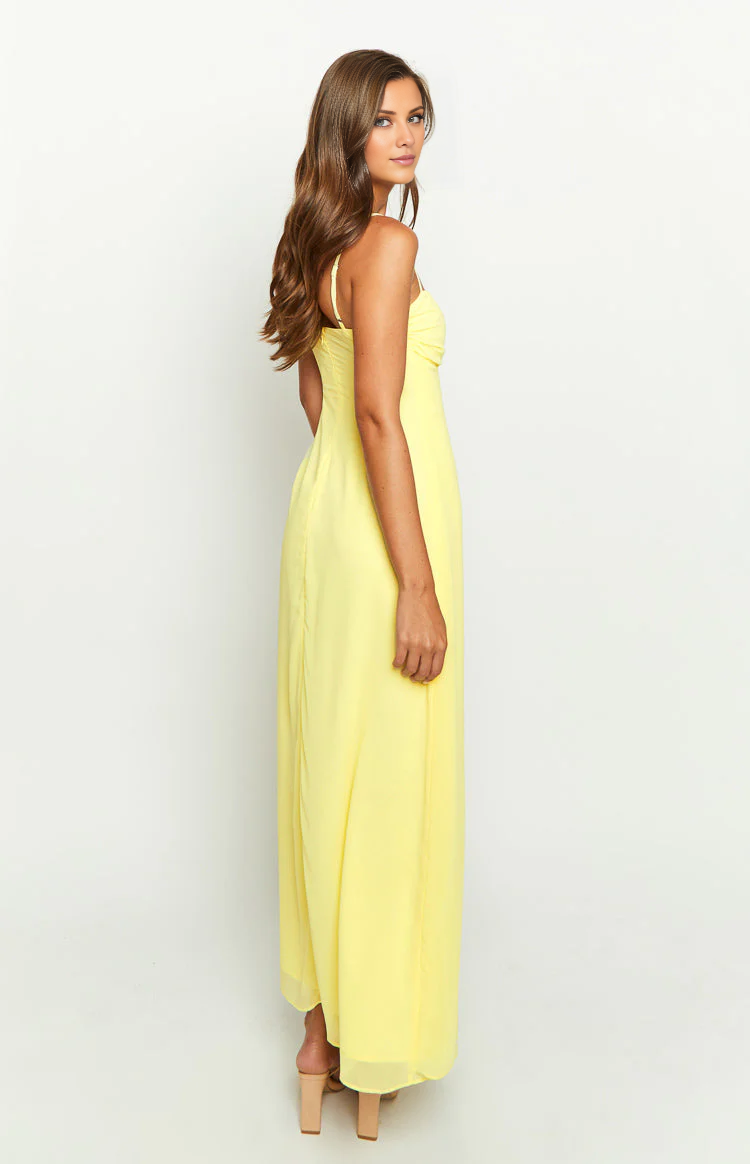 - Square neckline sleeveless thin shoulder strap back zipper Maxi length prom dress