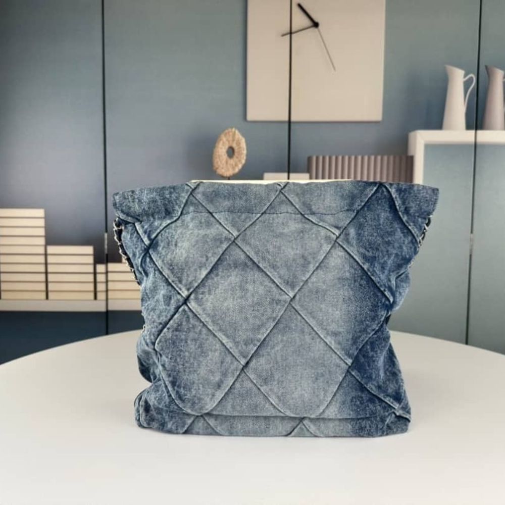 Chanel 22 Handbag Washed Denim 36Cm AS3261 B10439 NM981