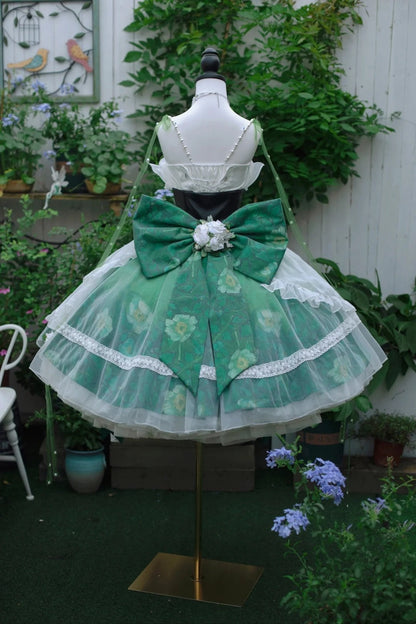Green Wonderful Dream Rose Girl Lolita Dress gh6655