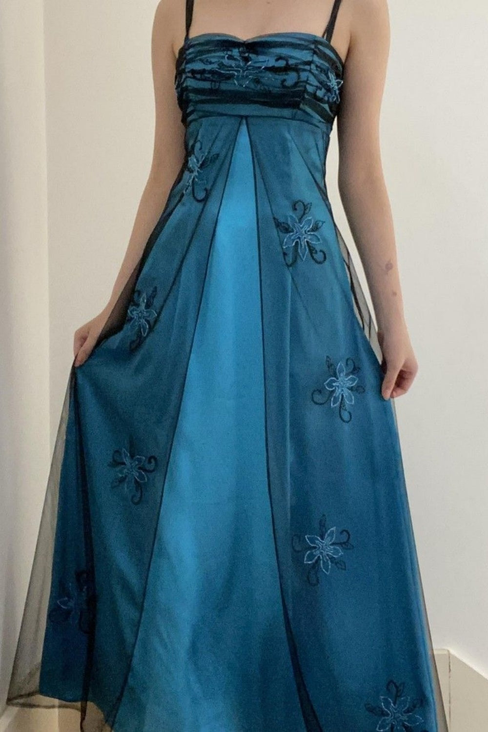 girlhomeshops-Blue Prom Dress gh6112