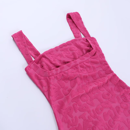Women New Simple Fashion Slim-fit Spaghetti Strap Dress TP2887