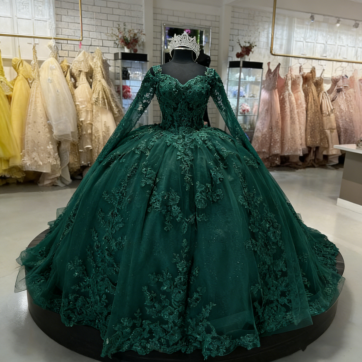 Beautiful Pink Sweetheart Applique Sweet 16 Quinceanera A-Line Tulle Floor-length Prom Dress Birthday Dress Evening Dress Ball Gown TP4547