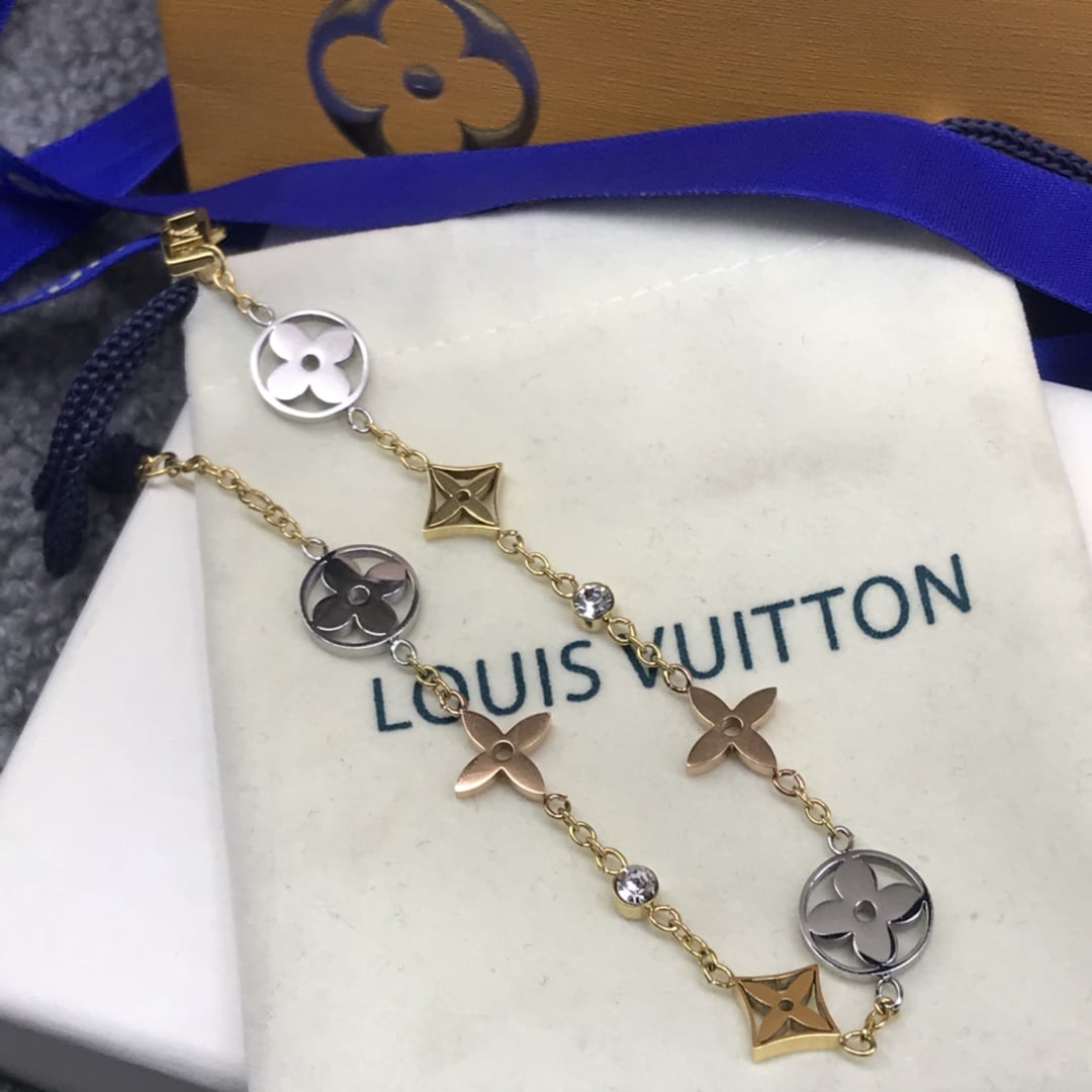 LOUIS VUITTON IDYLLE BLOSSOM BRACELET GOLD Q95286