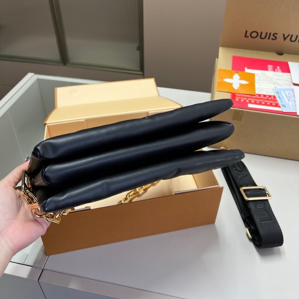 Louis Vuitton Coussin PM Black Gold 26Cm M12448