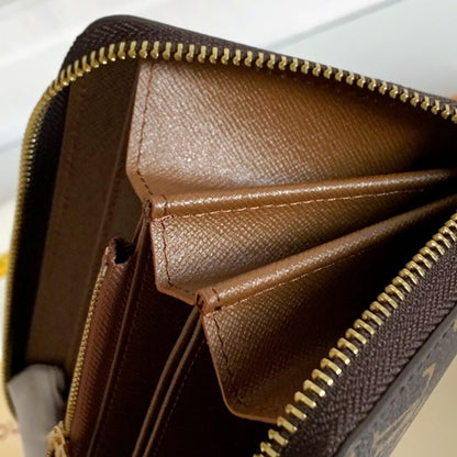 Louis Vuitton Monogram Long Zippy Wallet Brown 19Cm M42616