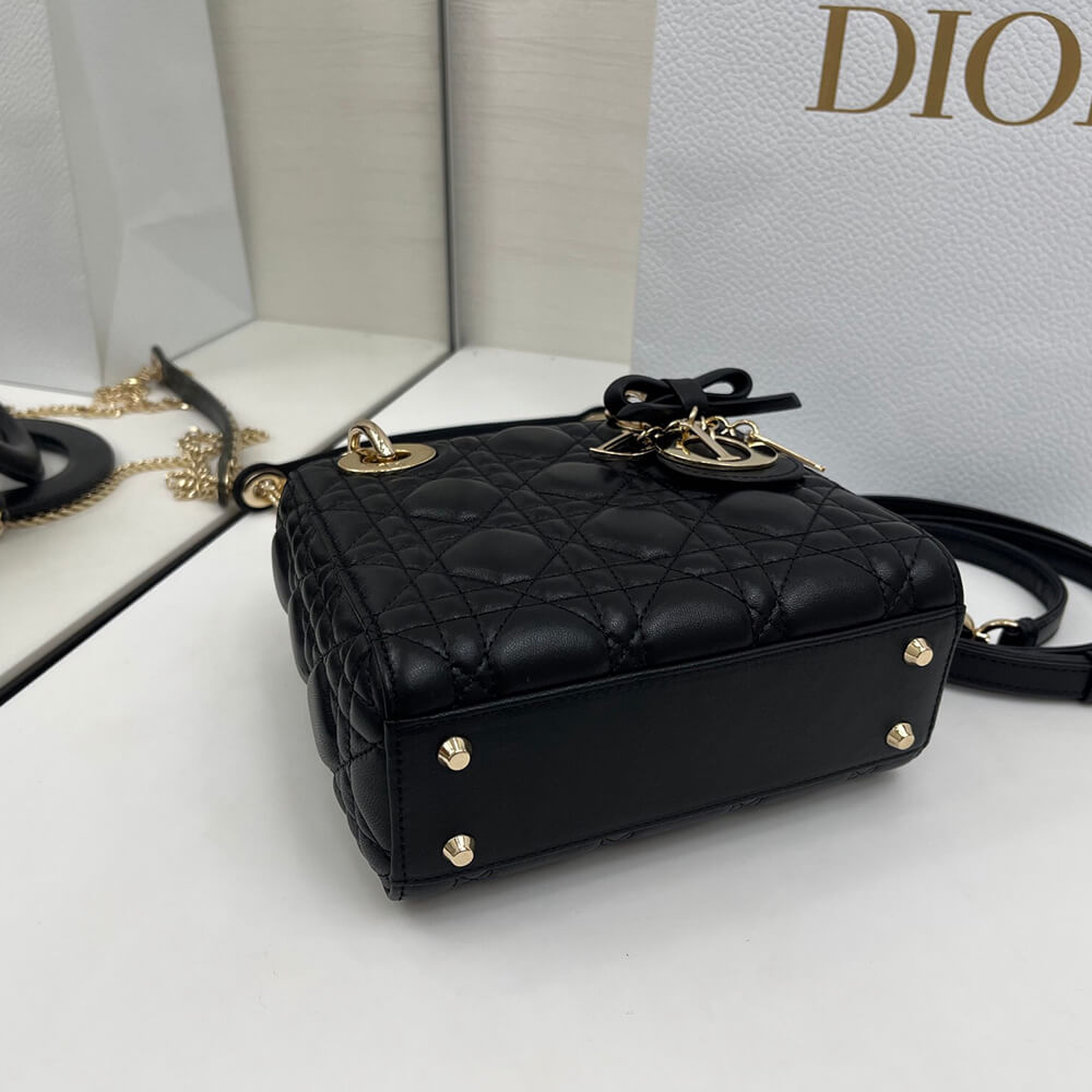 Dior Mini Lady Dior Bag with Chain(HIGH-END GRADE)