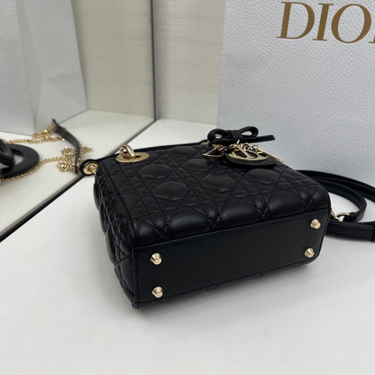 Dior Mini Lady Dior Bag with Chain(HIGH-END GRADE)