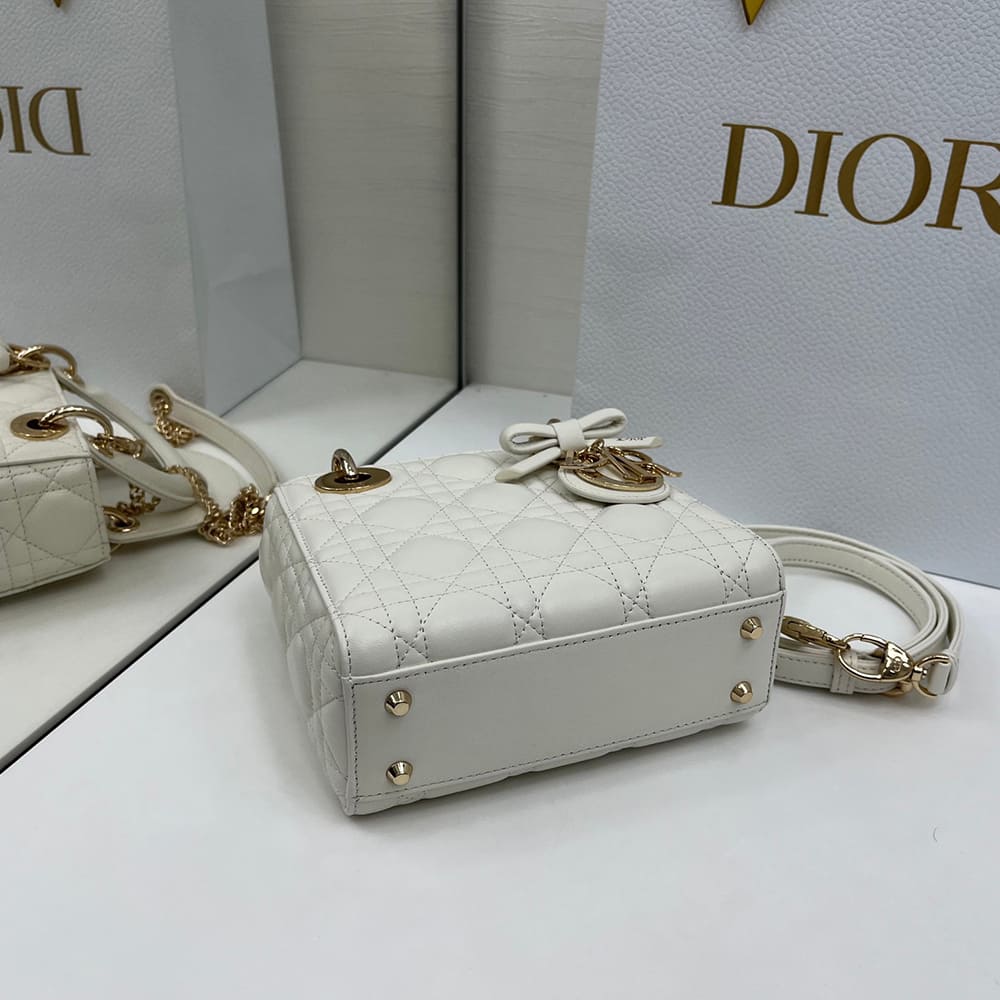 Dior Mini Lady Dior Bag with Chain(HIGH-END GRADE)