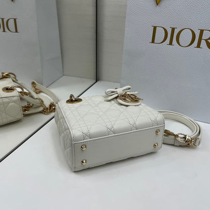 Dior Mini Lady Dior Bag with Chain(HIGH-END GRADE)