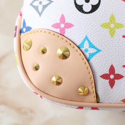 Louis Vuitton X Takashi Murakami Boulogne PM White 29Cm M27790