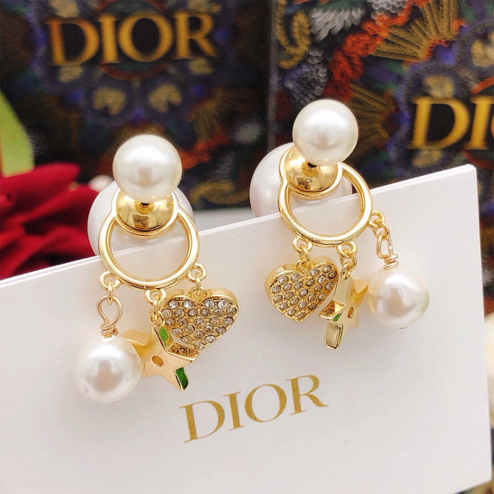 DIOR Pearl charm earrings