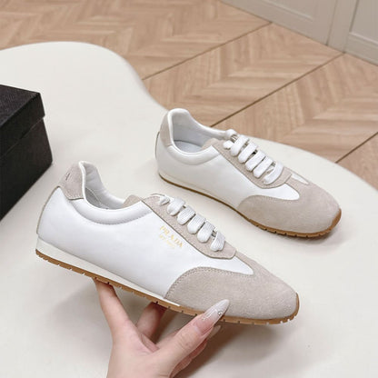 PRADA Nappa leather and suede sneakers