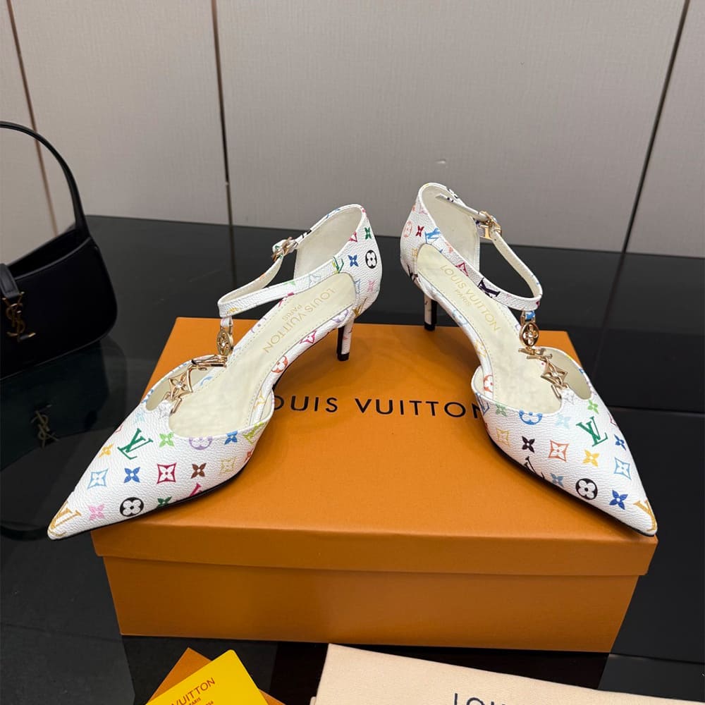 LV x TM Ankle Strap Pumps