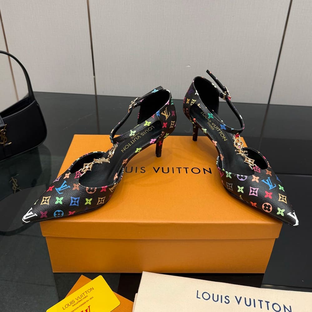 LV x TM Ankle Strap Pumps
