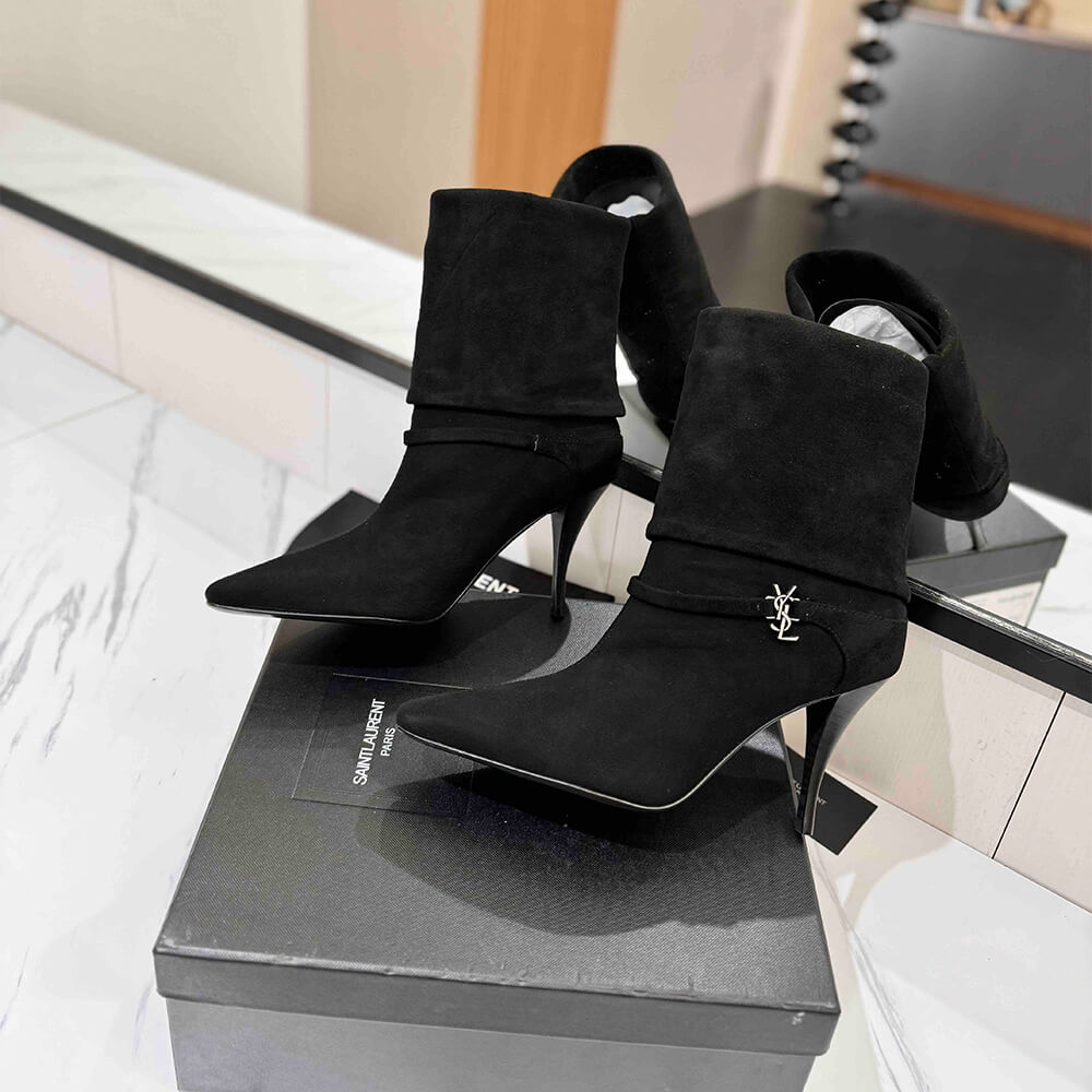 YSL NIKI booties in suede
