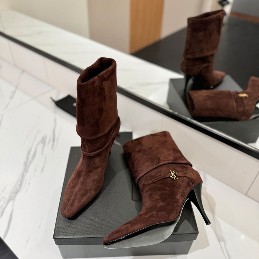YSL NIKI booties in suede