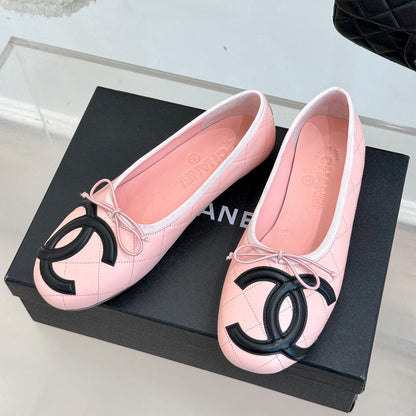 CHANEL Quilted Ballerina Flats