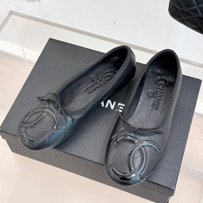 CHANEL Quilted Ballerina Flats