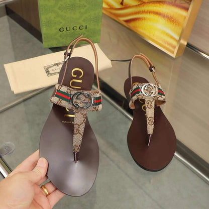 GUCCI Women’s Interlocking G Web sandal 224201