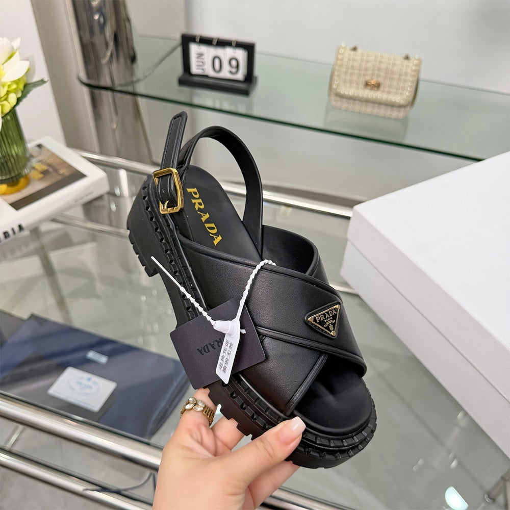 PRADA Leather sandals 374742