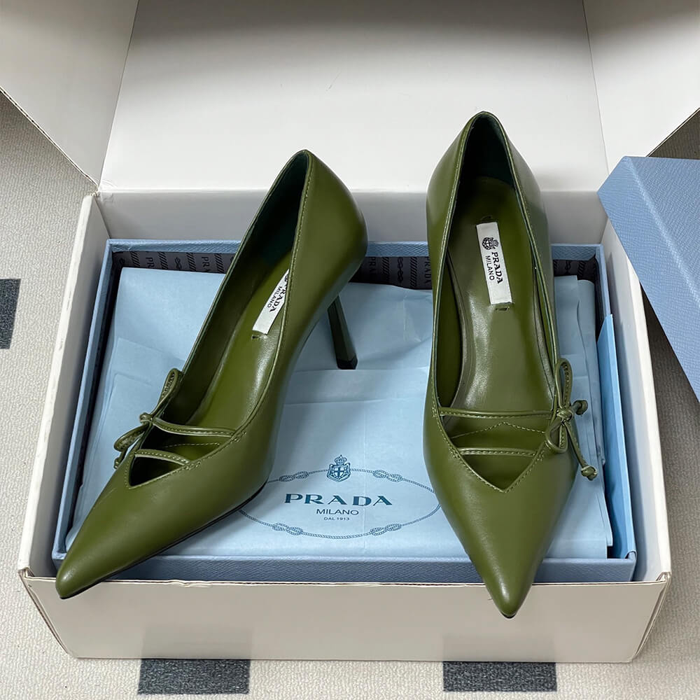 Prada leather pumps