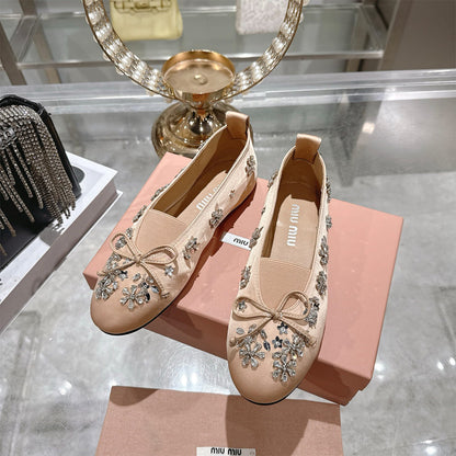 MIUMIU Satin ballerinas
