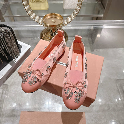 MIUMIU Satin ballerinas