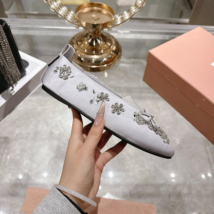 MIUMIU Satin ballerinas