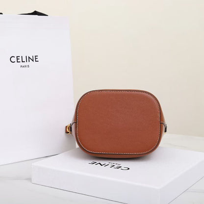 CELINE SMALL BUCKET LOUISE IN SMOOTH CALFSKIN(HIGH-END GRADE)