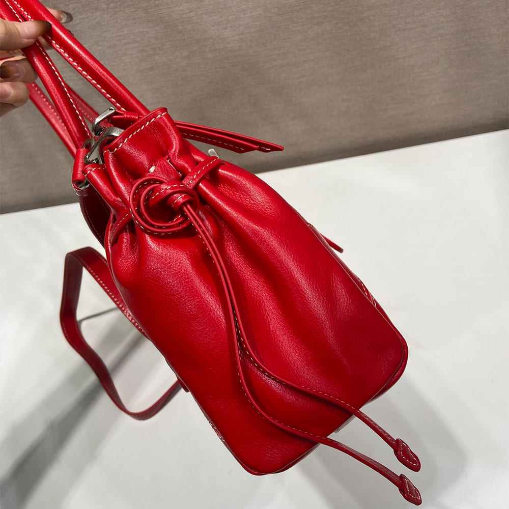 Prada Bonnie medium antiqued leather tote bag(HIGH-END GRADE)