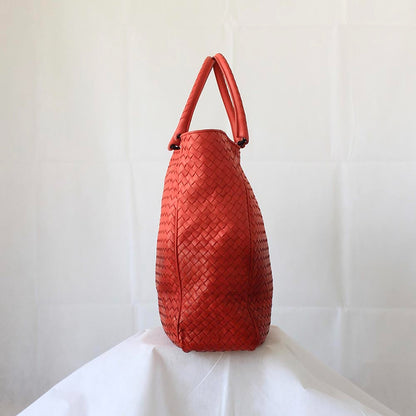 Bottega Veneta Red/Orange Ombre Tote Bag