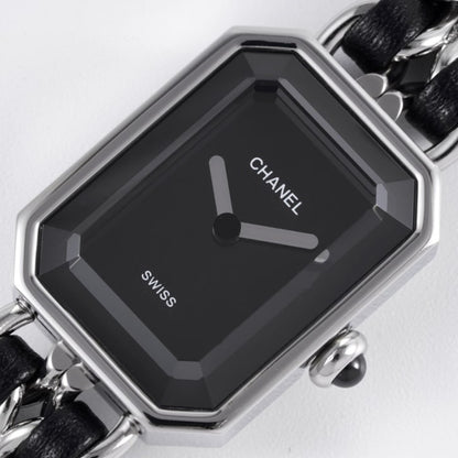 Chanel Premiere Edition Original Watch Silver Black 26Mm H7022