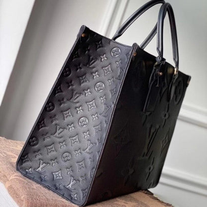 Louis Vuitton Onthego GM Bag Monogram Empreinte Black 41Cm M44925