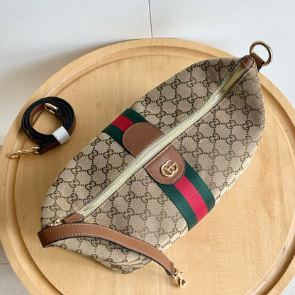 Gucci Vanity Medium Top Handle Bag Beige And Brown GG Canvas 27Cm