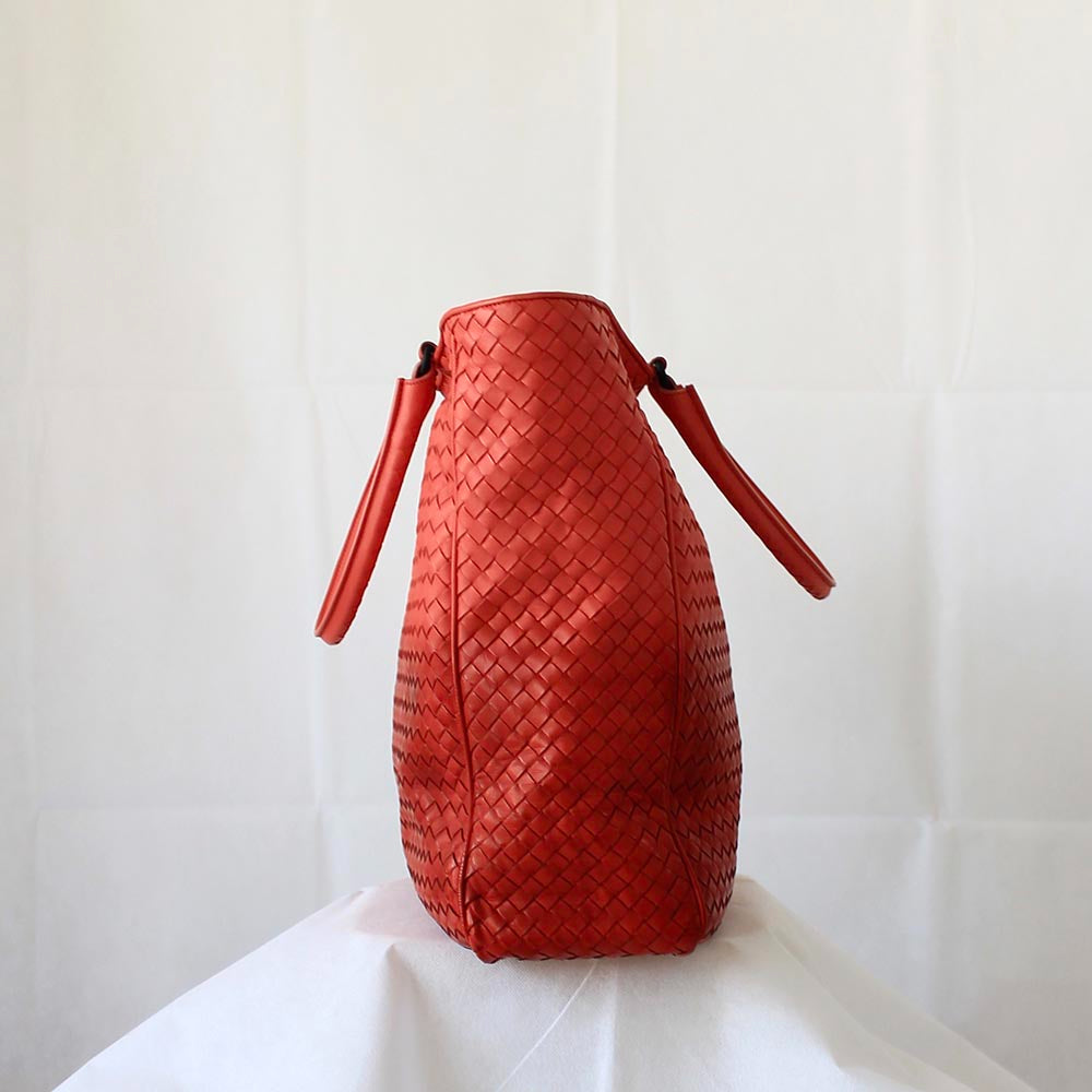 Bottega Veneta Red/Orange Ombre Tote Bag