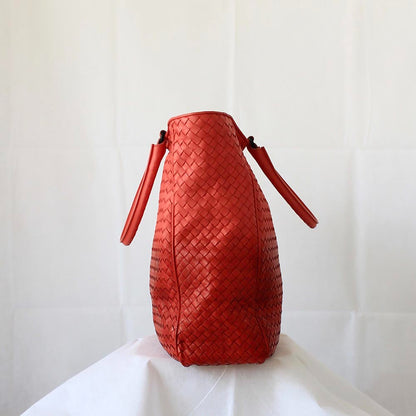 Bottega Veneta Red/Orange Ombre Tote Bag
