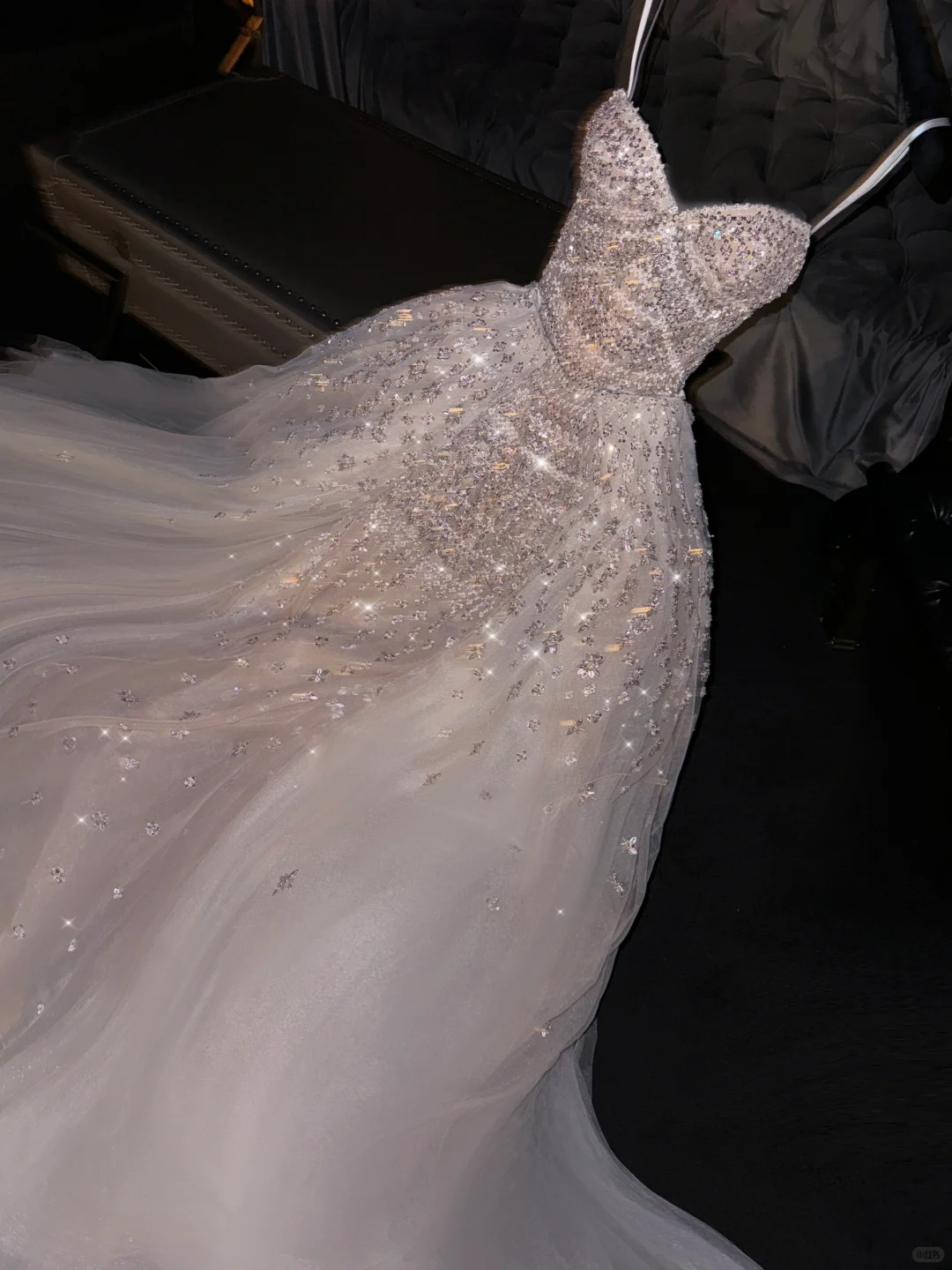 Glamorous Sparkling Sequin Tulle A-Line Sweetheart Beaded Evening Gown TP5402