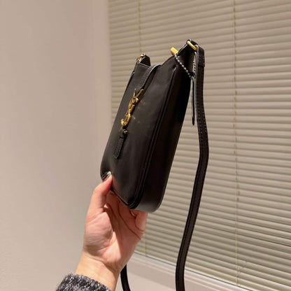 Saint Laurent Le 5 A 7 Mini Vertical Bag Black 18Cm